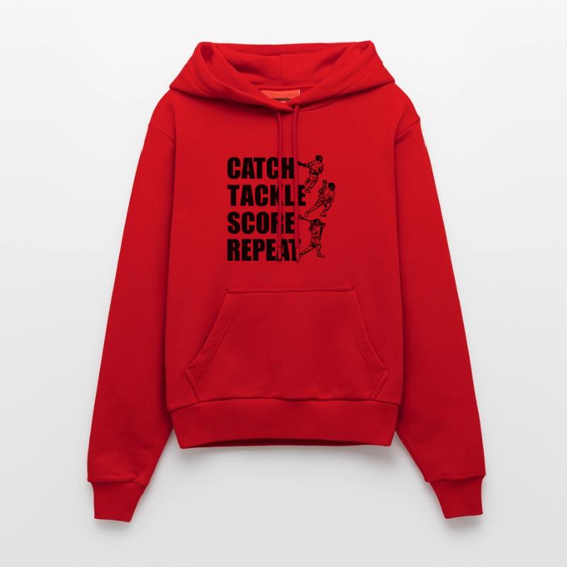 Attraper, plaquer, pointer, répéter Sweat à capuche bio ajusté fabriqué en UE