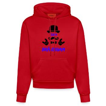 Team Bräutigam - Organic Fitted Hoodie Made in EU - Rot - Vorne