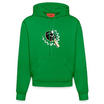 Table tennis - Organic Fitted Hoodie Made in EU - City Green - Front