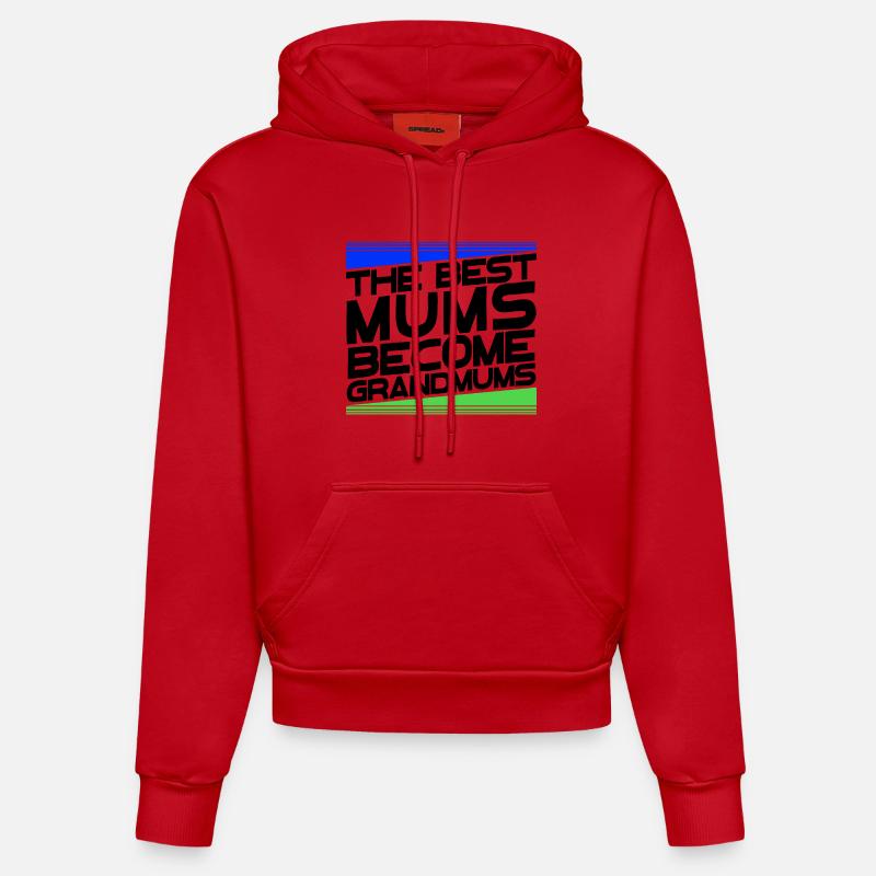 Cool Oma Statement Großmutter Glückwunsch - Organic Fitted Hoodie Made in EU - Rot