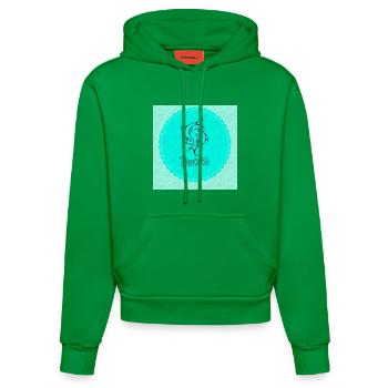 Fische - Organic Fitted Hoodie Made in EU - City Green - Vorne