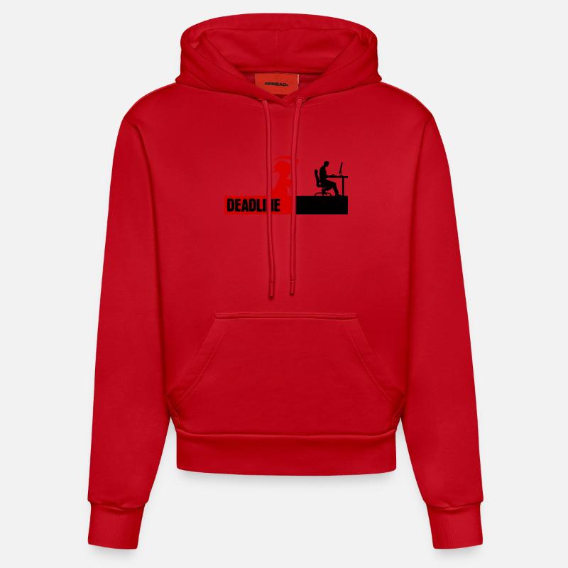 Bugfixing Scripting Dev Computerfreak Developer - Organic Fitted Hoodie Made in EU - red