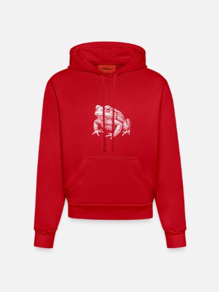 Toad - Organic Fitted Hoodie Made in EU - red