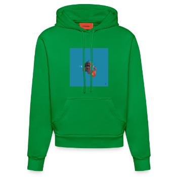 TEXTURA_DE_COLOR #28 - Organic Fitted Hoodie Made in EU - City Green - Vorne
