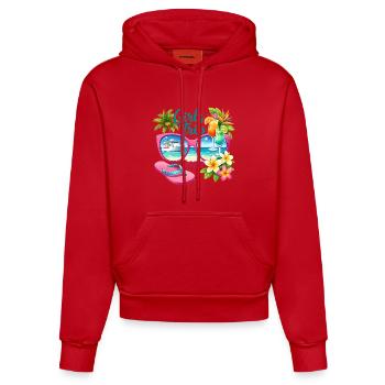 Girls Trip 2026 Cruise Vacation - Organic Fitted Hoodie Made in EU - red - Front
