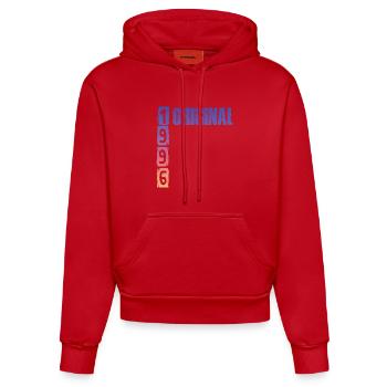 Vintage 1996 - Organic Fitted Hoodie Made in EU - Rot - Vorne
