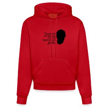 Galileo - Thunderbolt and lightning very... 2clr - Organic Fitted Hoodie Made in EU - Rot - Vorne