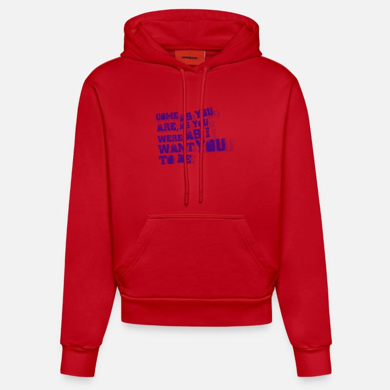 Nirvana - Venez comme vous êtes - Sweat à capuche bio ajusté fabriqué en UE - rouge