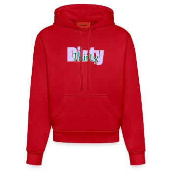 Dirty 30th Gifts - Dirty thirty - Organic Fitted Hoodie Made in EU - red - Front