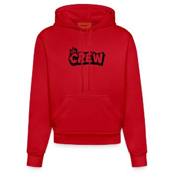 Graffiti de l’équipe - Sweat à capuche bio ajusté fabriqué en UE - rouge - Devant