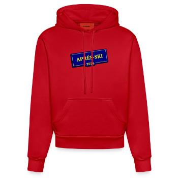 Apres Ski 2026 - Organic Fitted Hoodie Made in EU - Rot - Vorne