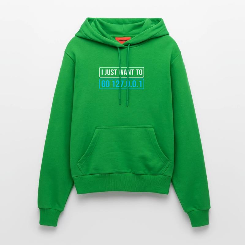 Network Engineer Programmer Computer Scientist Organic Fitted Hoodie Made in EU