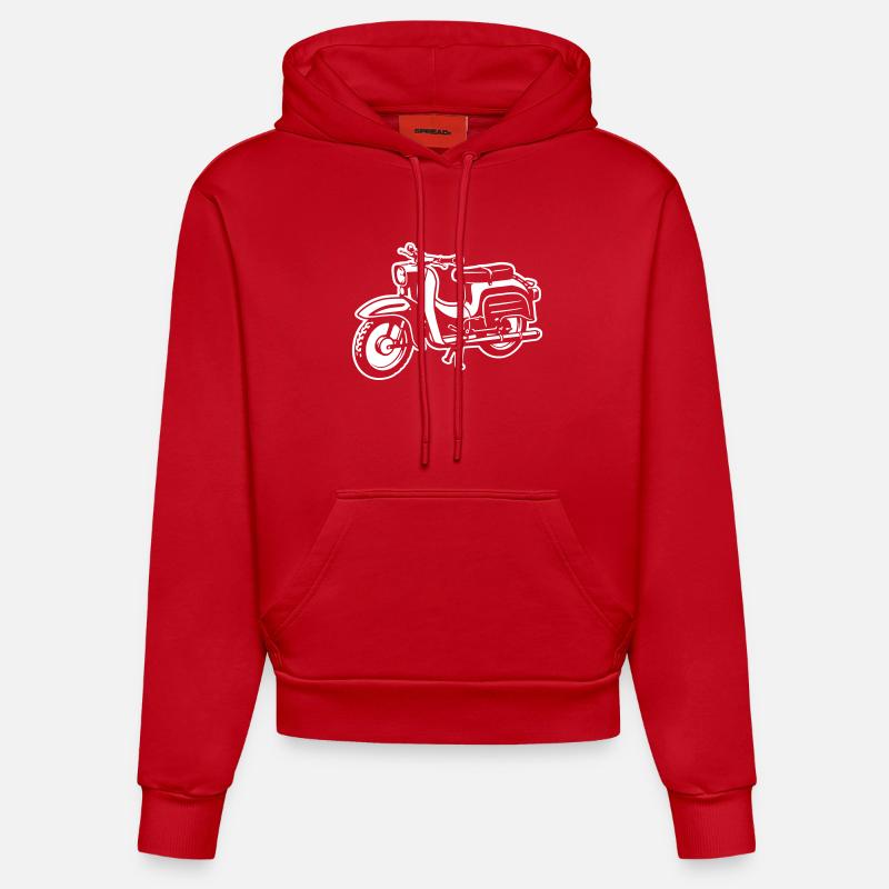 Schwalbe - Difference Image - Organic Fitted Hoodie Made in EU - red
