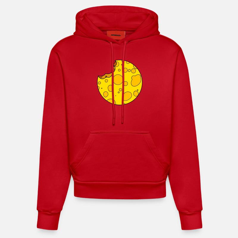 Fromage - Sweat à capuche bio ajusté fabriqué en UE - rouge