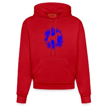 Wirehaired Fox Terrier for Dog Lovers - Organic Fitted Hoodie Made in EU - red - Front