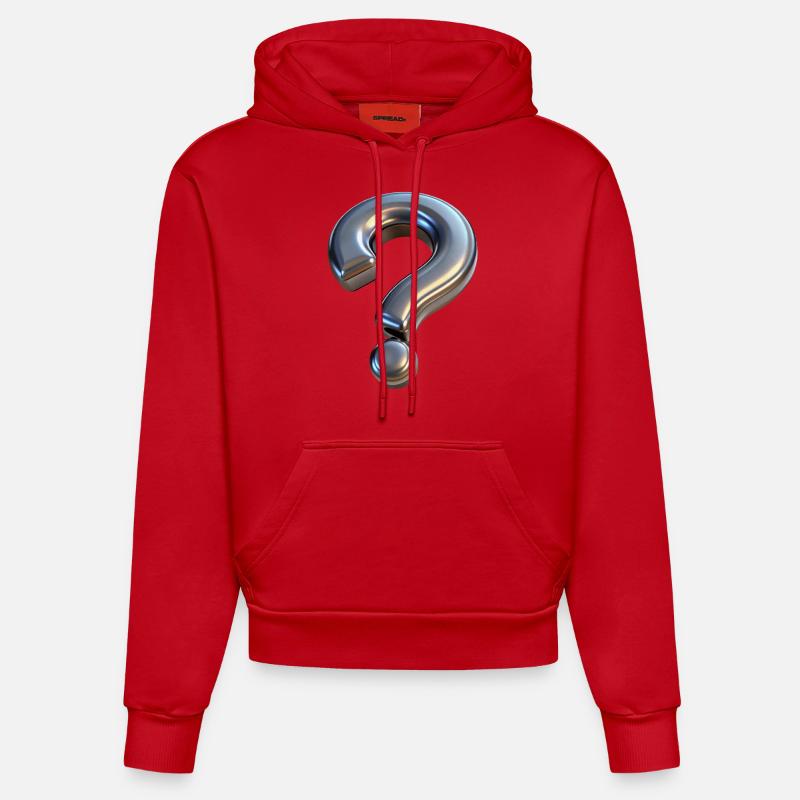 QUESTION - Sweat à capuche bio ajusté fabriqué en UE - rouge