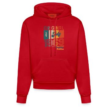 55th Birthday Original July 1969 Born 1969 - Organic Fitted Hoodie Made in EU - red - Front