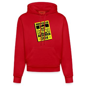 Bachelor Party 2024 Bachelor Party - Organic Fitted Hoodie Made in EU - red - Front