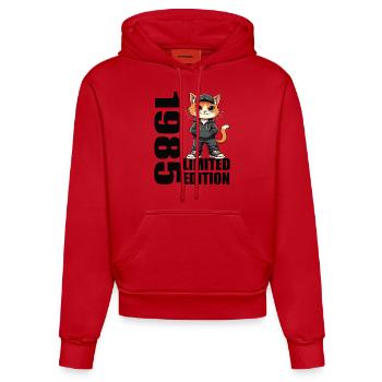 Limited Edition 1985 Geburtstag 1985 Geboren - Organic Fitted Hoodie Made in EU - Rot - Vorne