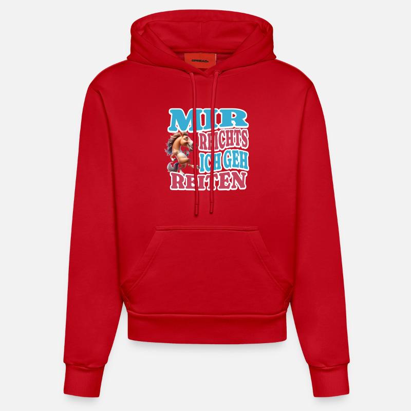 J’en ai assez de rouler - Sweat à capuche bio ajusté fabriqué en UE - rouge