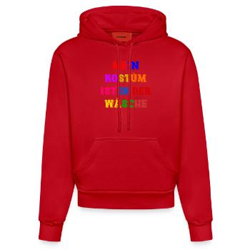 Carnival Costume Women's Gift Carnival Carnival - Organic Fitted Hoodie Made in EU - red - Front