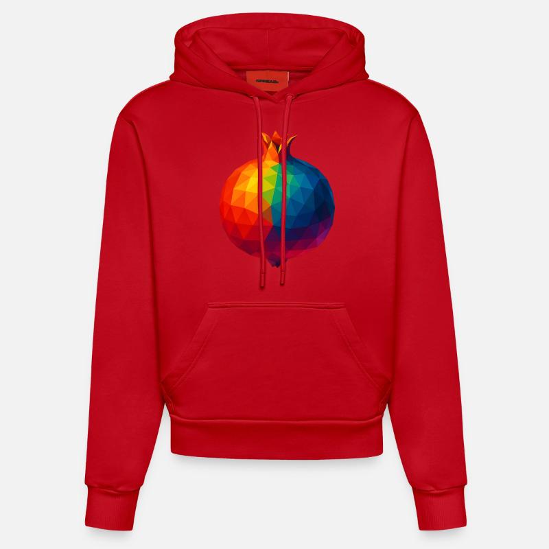 Style WPAP - Grenade - Sweat à capuche bio ajusté fabriqué en UE - rouge