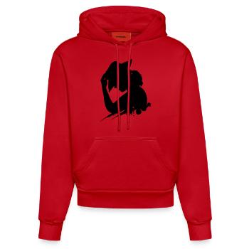JaC's Cowgirl - Organic Fitted Hoodie Made in EU - Rot - Vorne