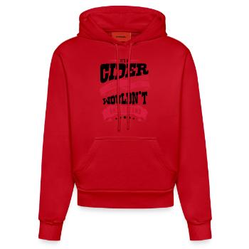 its a cider thing you wouldnt understand - Organic Fitted Hoodie Made in EU - red - Front