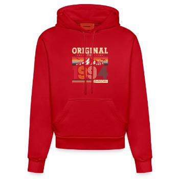 Original 1994 Millésime 1994 30ème anniversaire 1994 - Sweat à capuche bio ajusté fabriqué en UE - rouge - Devant