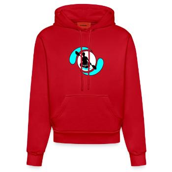 Kajak - Organic Fitted Hoodie Made in EU - Rot - Vorne