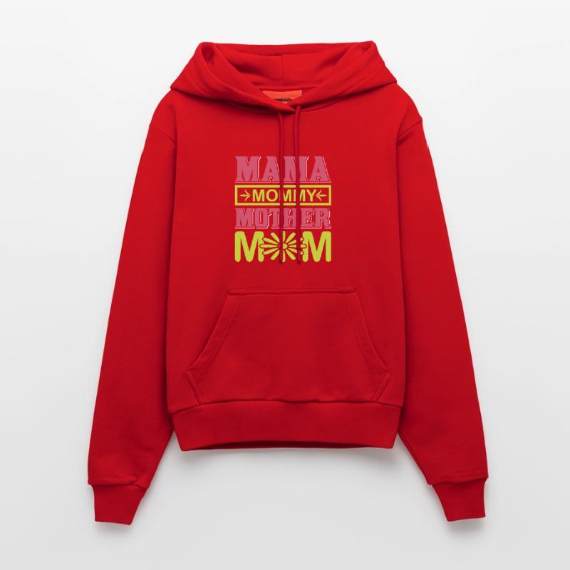 Mama Mama Mama Mama süßes Mutterschaftsgeschenk-Hemd Organic Fitted Hoodie Made in EU