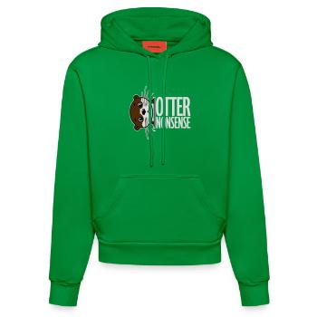 N’importe quoi de loutre, jeu de mots drôle, expression d’amour de la loutre - Sweat à capuche bio ajusté fabriqué en UE - City Green - Devant