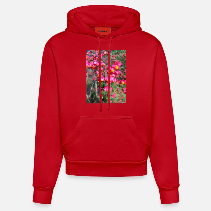 Pfaffenhut - Sweat à capuche bio ajusté fabriqué en UE - rouge