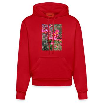 Spindle tree - Organic Fitted Hoodie Made in EU - red - Front
