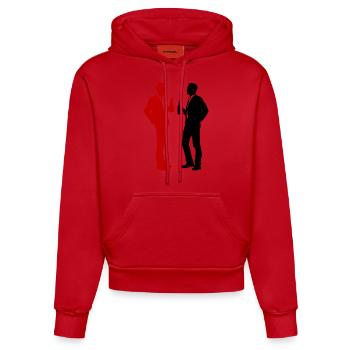 Bachelor Party Party Crew - Organic Fitted Hoodie Made in EU - red - Front