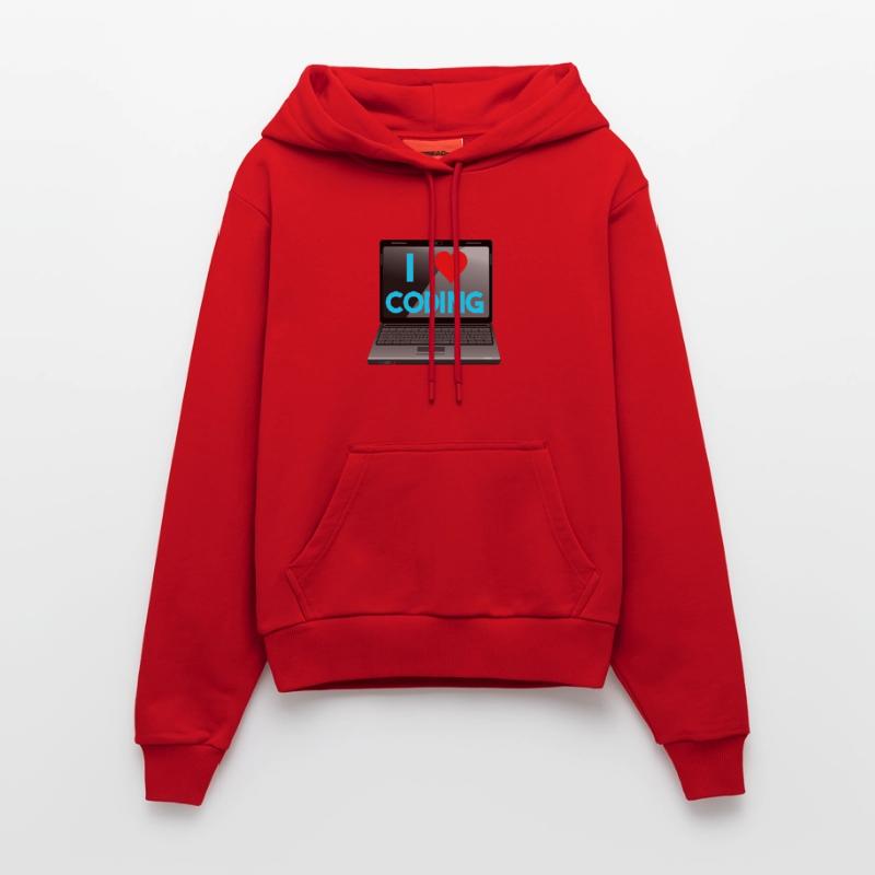 Programmieren, Programmierer, Informatiker Organic Fitted Hoodie Made in EU