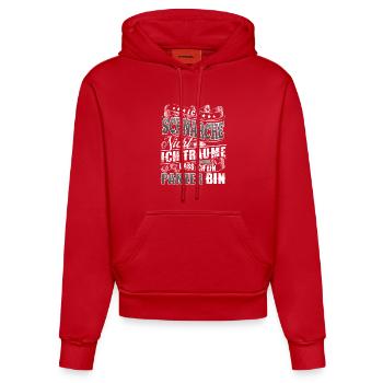Panzer - Organic Fitted Hoodie Made in EU - Rot - Vorne