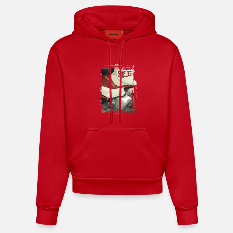 Étoile de Samson - Sweat à capuche bio ajusté fabriqué en UE - rouge