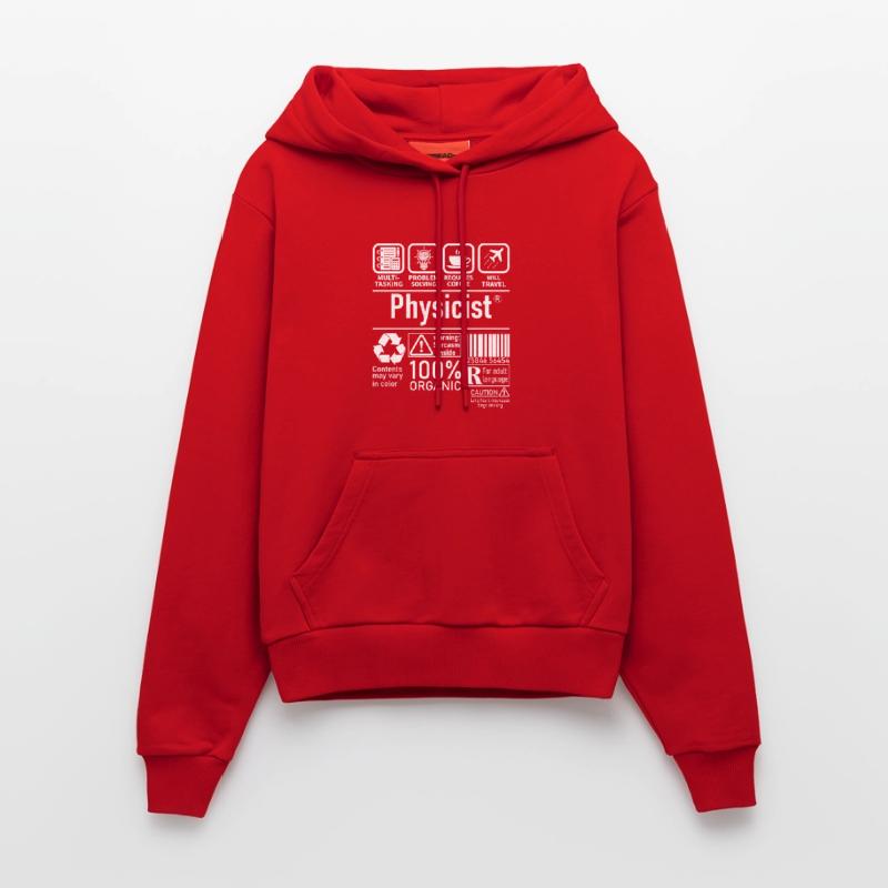 Physicist Specialist multi tasking problem solving Organic Fitted Hoodie Made in EU