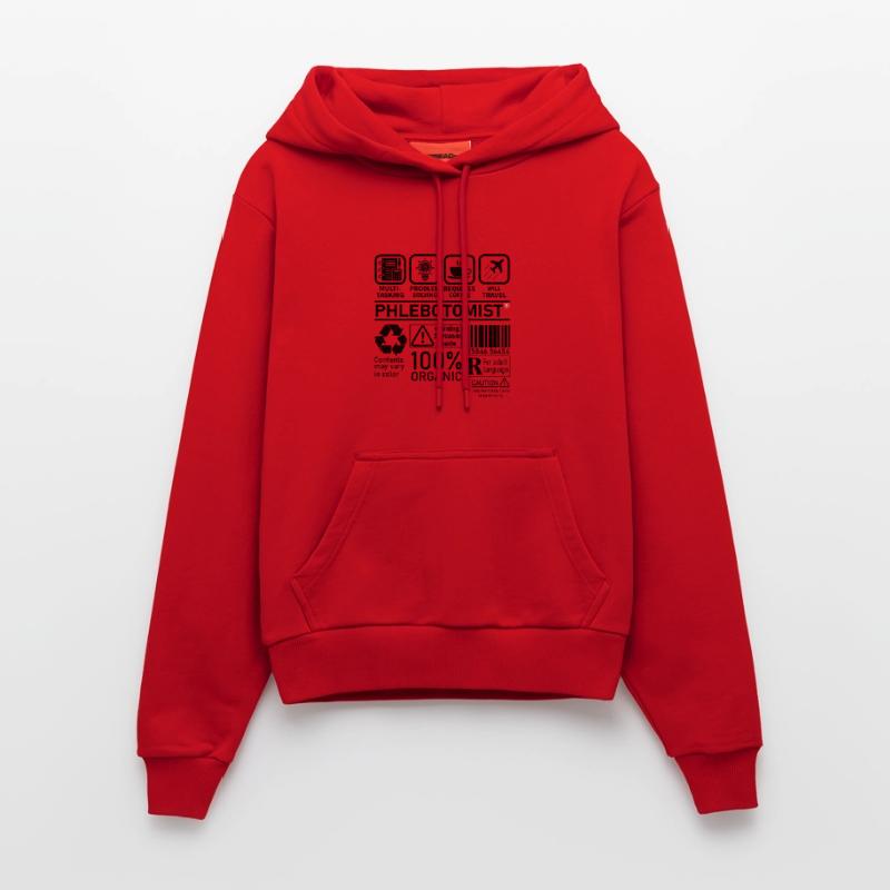 Phlebotomist multi tasking problem solving Organic Fitted Hoodie Made in EU