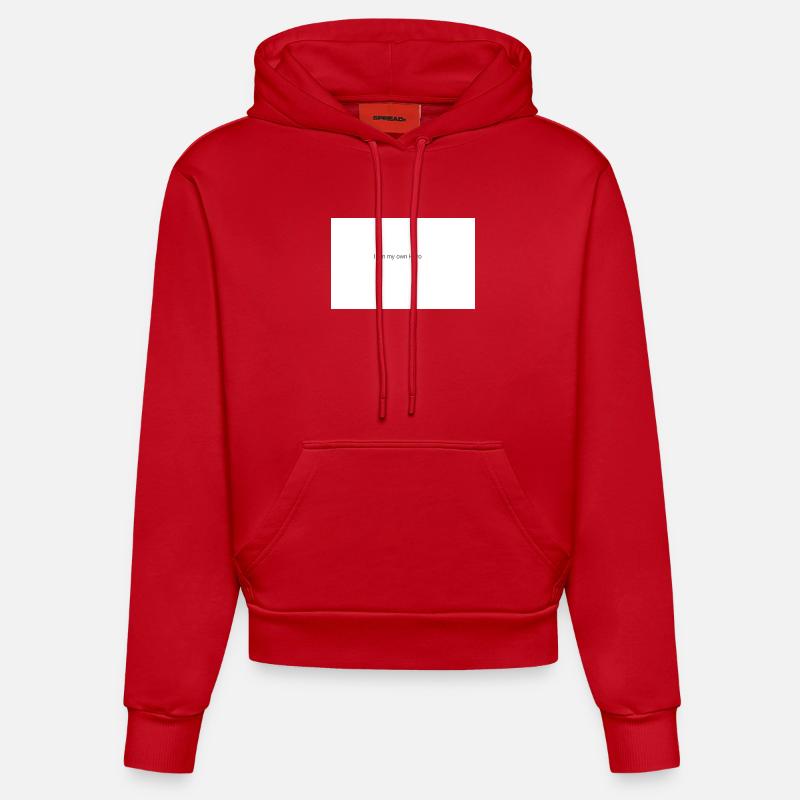 Force - Sweat à capuche bio ajusté fabriqué en UE - rouge