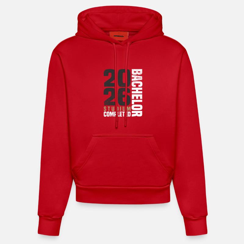 Bachelor's Degree Programme 2026 - Organic Fitted Hoodie Made in EU - red
