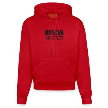 Noncha Maître - Sweat à capuche bio ajusté fabriqué en UE - rouge - Devant