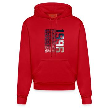 LIMITED EDITION 1996 30 YEARS 30TH BIRTHDAY - Organic Fitted Hoodie Made in EU - red - Front