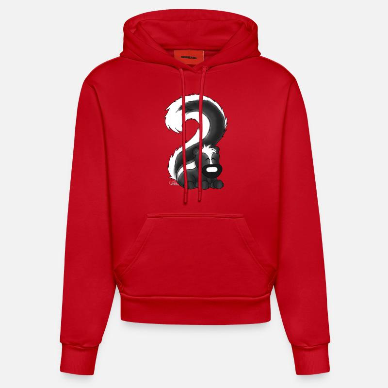 Stinkerchen - Sweat à capuche bio ajusté fabriqué en UE - rouge