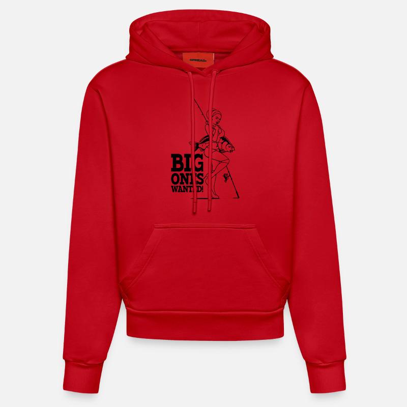 Les grands voulaient! - Sweat à capuche bio ajusté fabriqué en UE - rouge