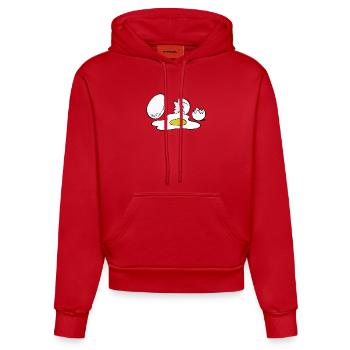 Eier - Organic Fitted Hoodie Made in EU - Rot - Vorne