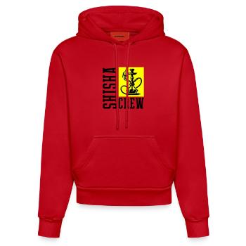 Shisha Crew - Organic Fitted Hoodie Made in EU - Rot - Vorne