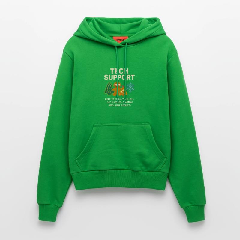 Admin Weihnachtsgeschenk IT Support Debugging Organic Fitted Hoodie Made in EU