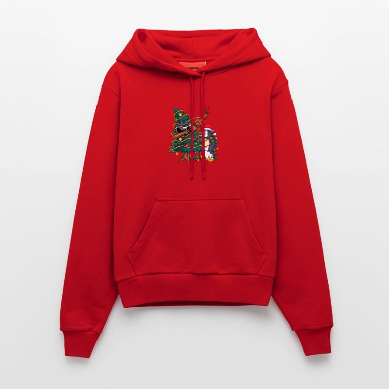 Arbre de Noël Dapping - Pull de Noël Dapping Sweat à capuche bio ajusté fabriqué en UE